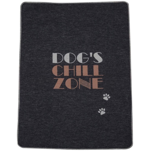DAVID FUSSENEGGER - Charcoal DOGS CHILL ZONE Blanket