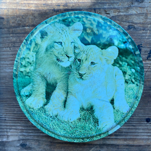 VINTAGE TINS - " Lion With Cubs