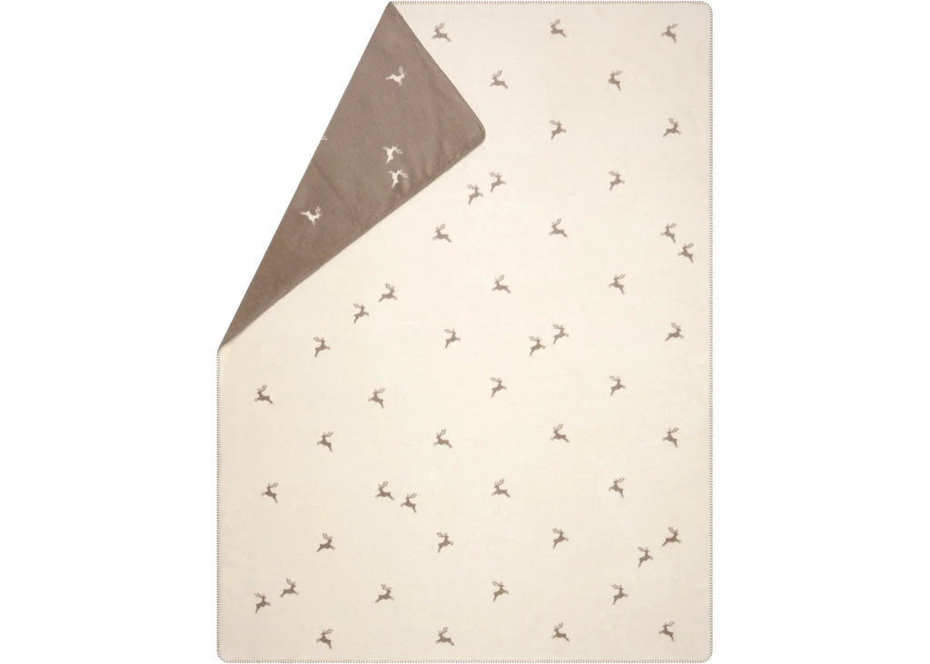 DAVID FUSSENEGGER - SAVONA DEER ALLOVER throw