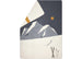 DAVID FUSSENEGGER - SAVONA GREY SKI'S & TRACKS throw