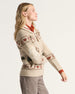 PENDLETON - Alpine Lambswool Zip Up Cadigan - OATMEAL