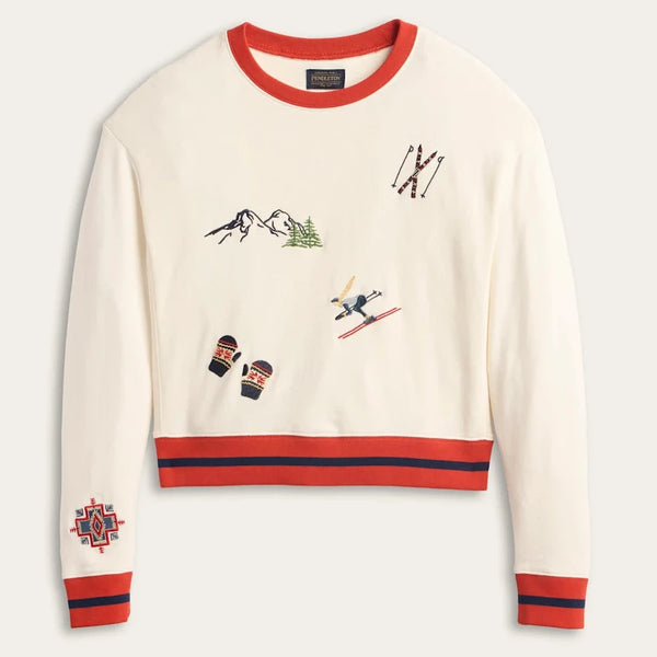 PENDLETON - Ski Graphic French Terry - IVORY