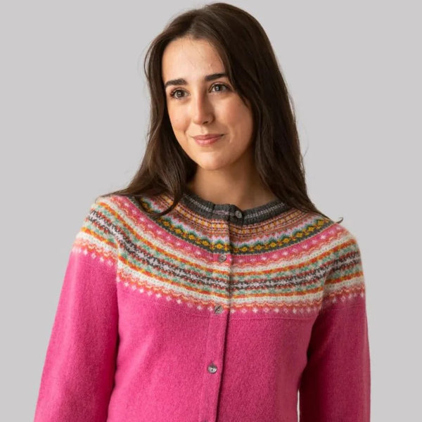 ERIBE - ALPINE SHORT(Cropped) CARDIGAN - Pink Lily