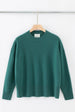 ALEGER No 20 Oversized Crew Sweater - FOREST