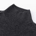 ALEGER No 7 Chunky Polo Cashmere Blend Sweater - DARK MARL GREY
