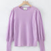 ALEGER No 33 Cashmere Blend Bell Sleeve Crew - ORCHID