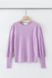 ALEGER No 33 Cashmere Blend Bell Sleeve Crew - ORCHID