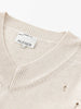 ALEGER No 92 Distressed Oversized V Neck Sweater - PROSCECCO