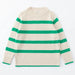 ALEGER No 117 - Cashmere Blend Wide Stripe Crew - Shelly Kelly