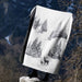 DAVID FUSSENEGGER - SAVONA SNOWY TREES/STAG - GREY throw