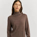 TOORALLIE - Extra Fine Knit Turtle - MOCHA