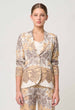 ONCE WAS - BAHIA LINEN VISCOSE BLAZER IN GOLDEN MALLOW