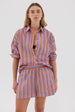 LMND - Chiara L/S Multi Stripe Shirt - PINK/ VIOLET/LIGHT
