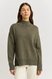 TOORALLIE - Split Neck Funnel - KALE