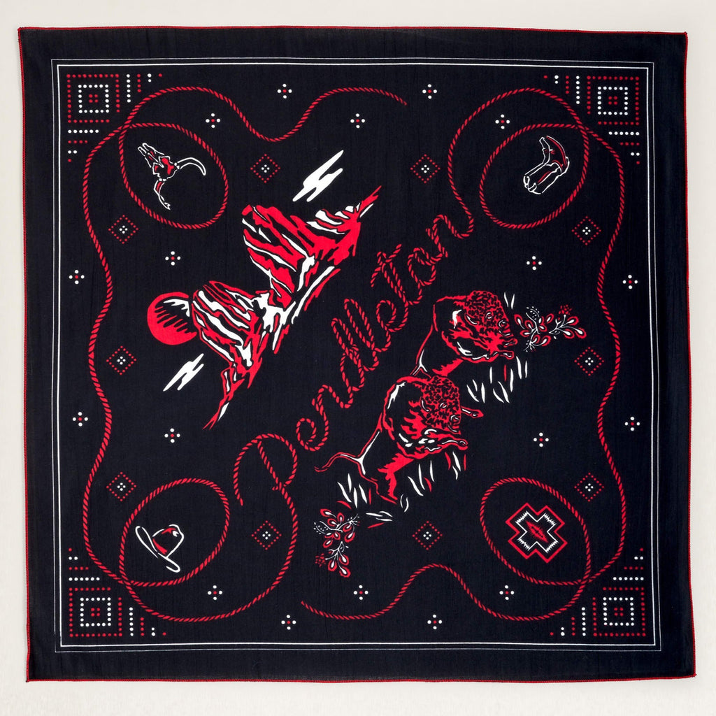 PENDLETON - COWBOY BLACK Bandana