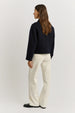 TOORALLIE - Button Front Wool Jacket - NAVY