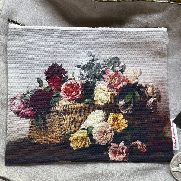 BARBARA O'DONOVAN - Canvas Clutch - FLORAL BUNCH