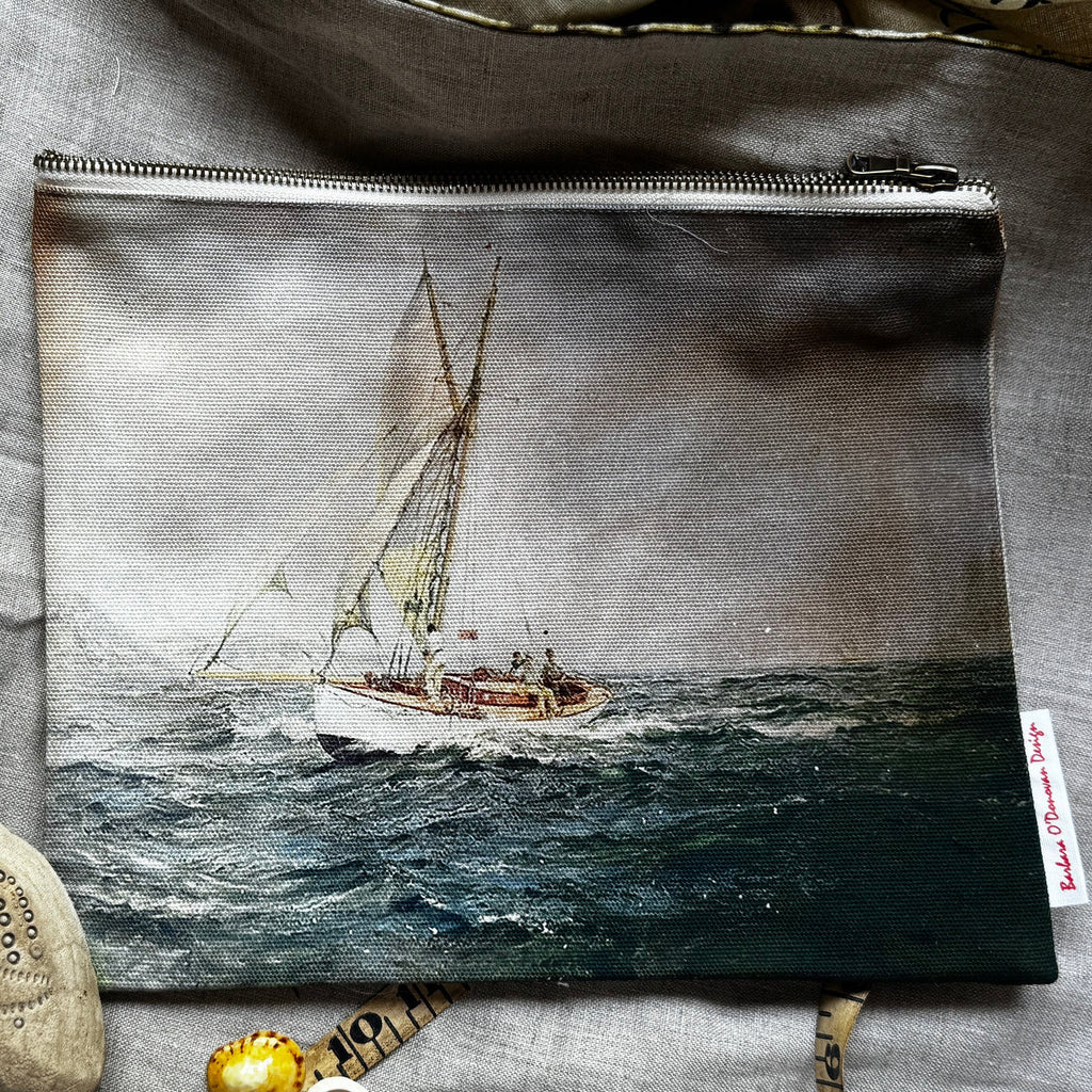 BARBARA O'DONOVAN - Canvas Clutch - A DAY ON THE BAY