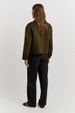 TOORALLIE - Button Front Wool Jacket - KALE