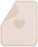 DAVID FUSSENEGGER - JUWEL- Blush pink HEART - Bassinet Blanket