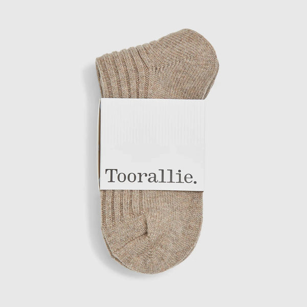TOORALLIE - Merino Ribbed Socks - OAT