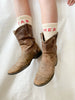 WHITNEY SPICER - BEIGE FAR MER BOOT SOCKS