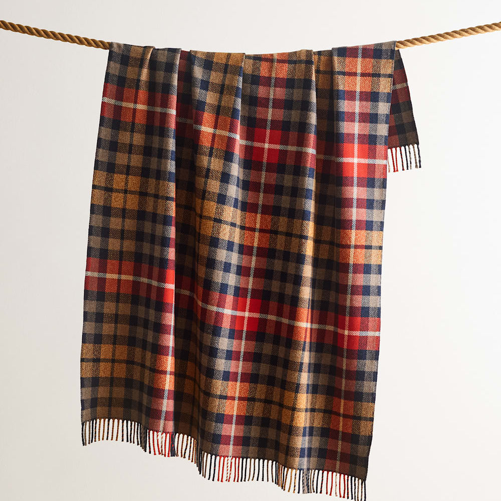 PENDLETON - FIRESIDE THROW - Hickory Navy/Rust