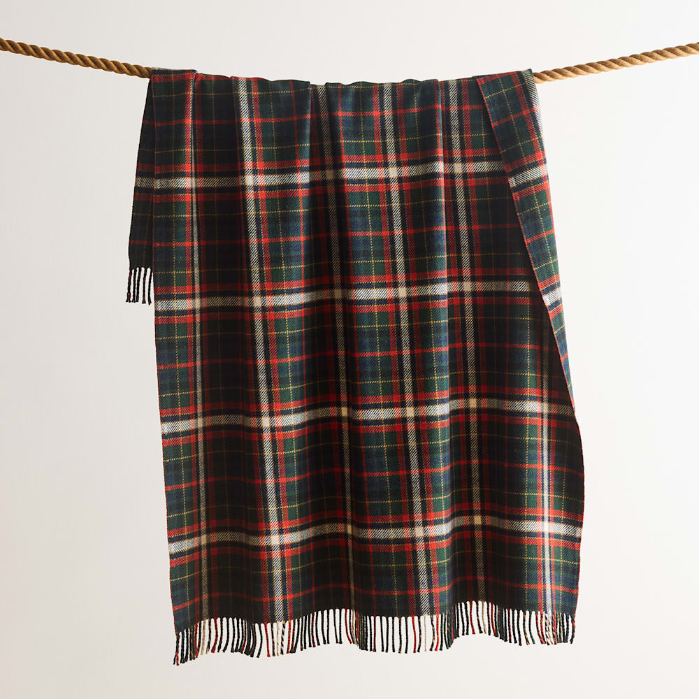 PENDLETON - FIRESIDE THROW - Laurel Green/Red