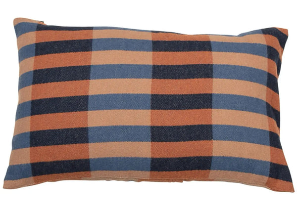 DAVID FUSSENEGGER -STRIPES/RECTANGLES Cushion - NAVY