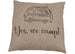 DAVID FUSSENEGGER- YES WE CAMP- Cushion - SMOKE