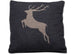 DAVID FUSSENEGGER- DANCING STAG - Cushion - CHARCOAL