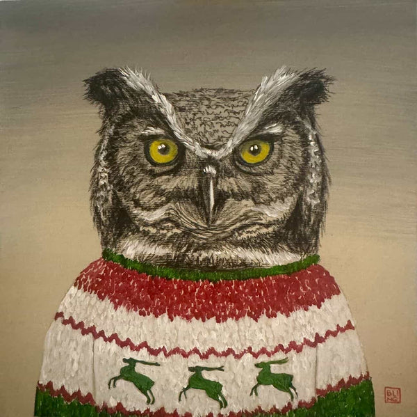 MELINDA HELBLING - "The Winter Wardrobe Series" - OWL - THE FIRESIDE KEEPER