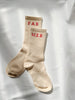 WHITNEY SPICER - BEIGE FAR MER BOOT SOCKS