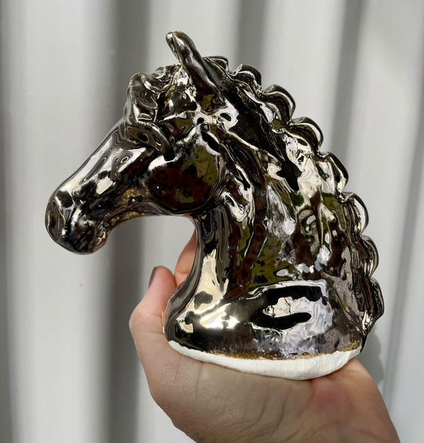 Ceramic Glazed Horse Sculpture  - small #05