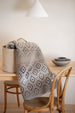 DAVID FUSSENEGGER- SAVONA LOZENGE SHAPES THROW - Smoke
