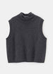 ALETE Threads - TWISTED COLLAR VEST - Dark Marl Grey