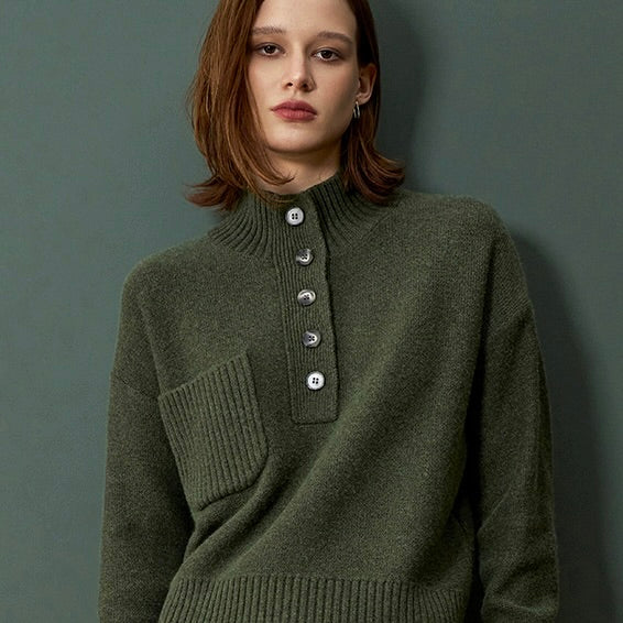 ALETE Threads - GRANDPA SWEATER - Khaki