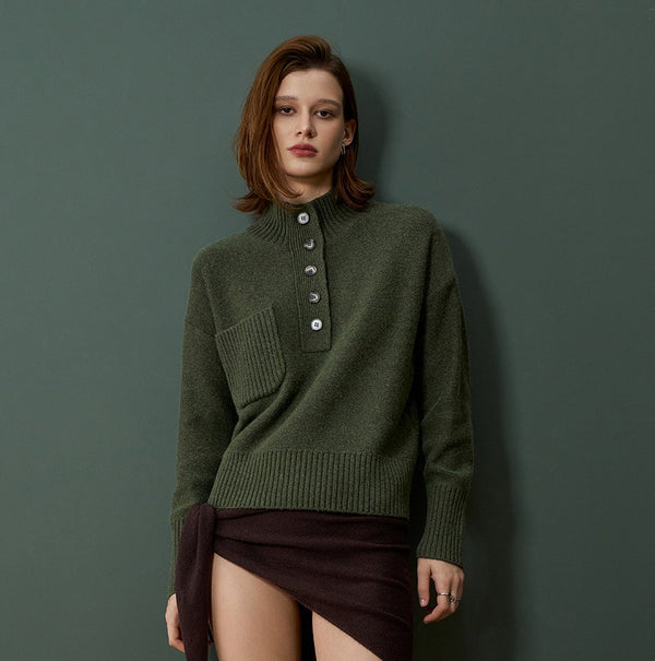 ALETE Threads - GRANDPA SWEATER - Khaki