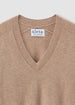 ALETE Threads - TREVI V - NECK SWEATER - Argan