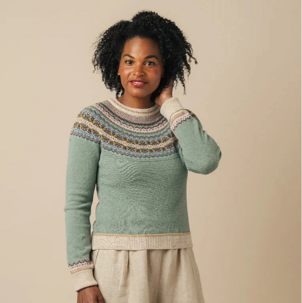 ERIBE - ALPINE Short SWEATER -  Sage