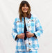 BINNY - " BACK COUNTRY" - 100% Cotton Yarndye Check Flannel Jacket - BLUEBELL