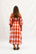 BINNY - "HEIDI" -  100% Cotton Yarn-dye Gingham Shirtdress with removable waist & neck tie.