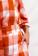 BINNY - "HEIDI" -  100% Cotton Yarn-dye Gingham Shirtdress with removable waist & neck tie.