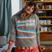 BINNY - " APRES ALL DAY " - 100% Cotton 350 GSM Fleece Windcheater - GREY