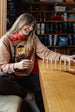 BINNY - " LET'S GO COLORADO " - 100% Cotton 350 GSM Fleece Windcheater - BROWN