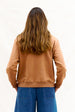 BINNY - " LET'S GO COLORADO " - 100% Cotton 350 GSM Fleece Windcheater - BROWN