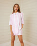 BINNY - PAPERSHELL - Cotton Sateen Shirt Pink/White