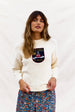 BINNY - "PIZ NAIR" - 95% Cotton 5% Nylon Crew Neck Knit with Embroidered Badge Detail.