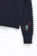 BINNY - " JACKSON HOLE  " - Cotton/Cashmere Crewneck Sweater -NAVY