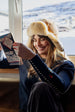 BINNY - " JACKSON HOLE  " - Cotton/Cashmere Crewneck Sweater -NAVY